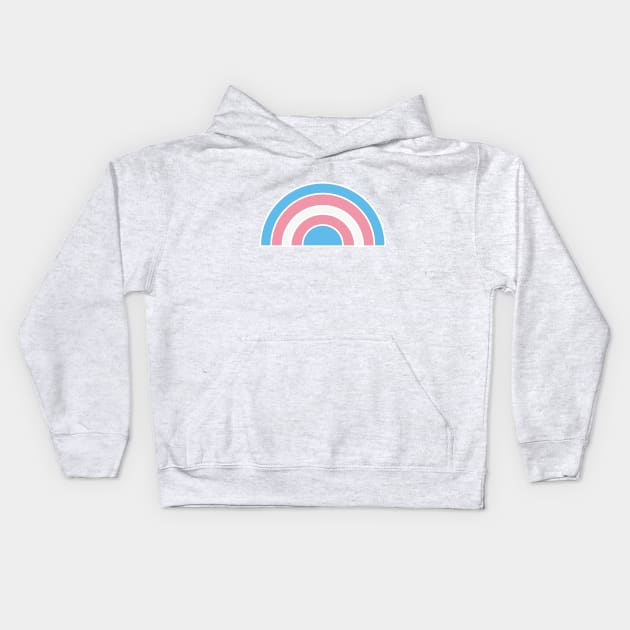 Transgender rainbow Kids Hoodie by Bunanana